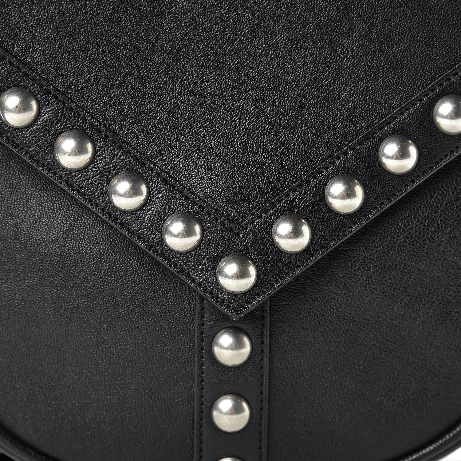 Saint Laurent Calfskin Y Studs Crossbody Bag Black 8 of 15
