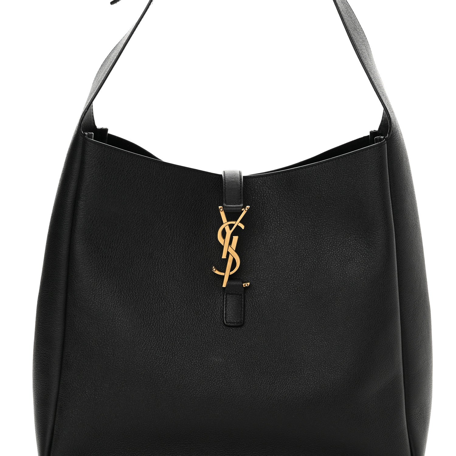 Saint Laurent Supple Calfskin Large Le 5 A 7 Soft Hobo Black 7 of 12