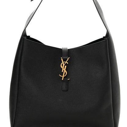 Saint Laurent Supple Calfskin Large Le 5 A 7 Soft Hobo Black 7 of 12