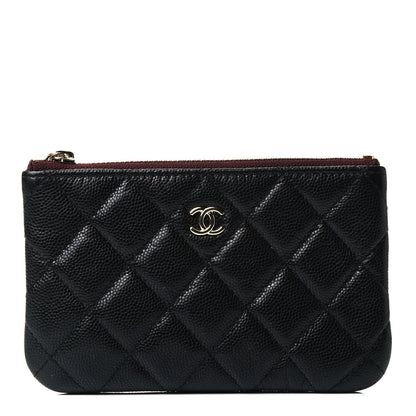 Chanel Caviar Quilted Small Cosmetic Case Black 1 of 4