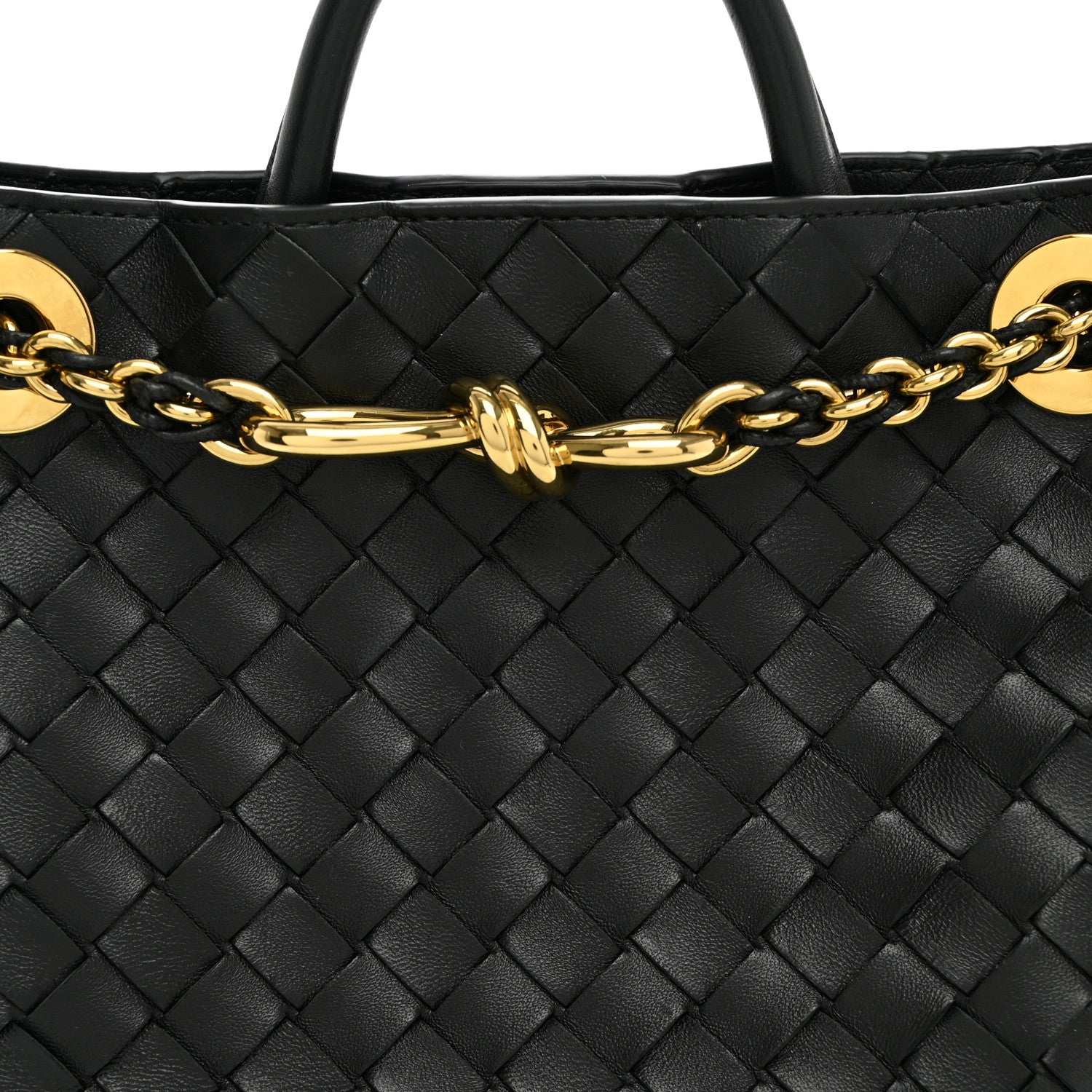 Bottega Veneta Nappa Intrecciato Small Andiamo Shoulder Bag Black 6 of 8