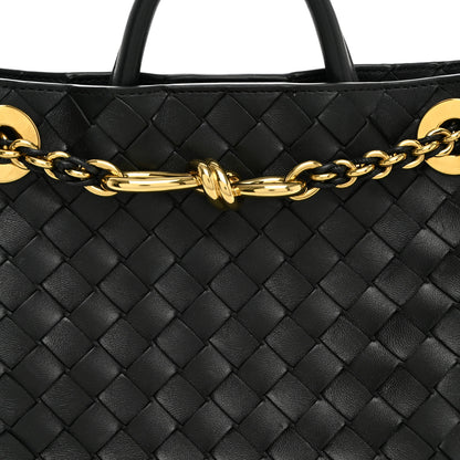 Bottega Veneta Nappa Intrecciato Small Andiamo Shoulder Bag Black 6 of 8