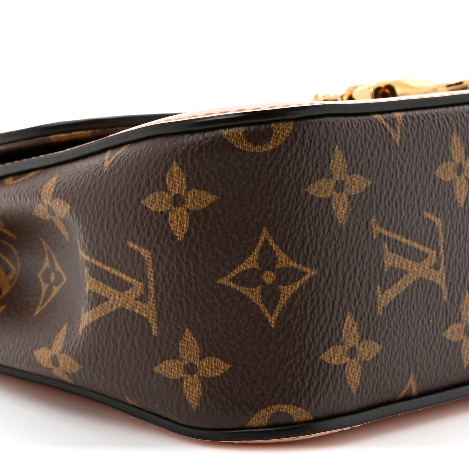 Louis Vuitton Patent Calfskin Monogram Cherrywood BB Rose Ballerine 10 of 11