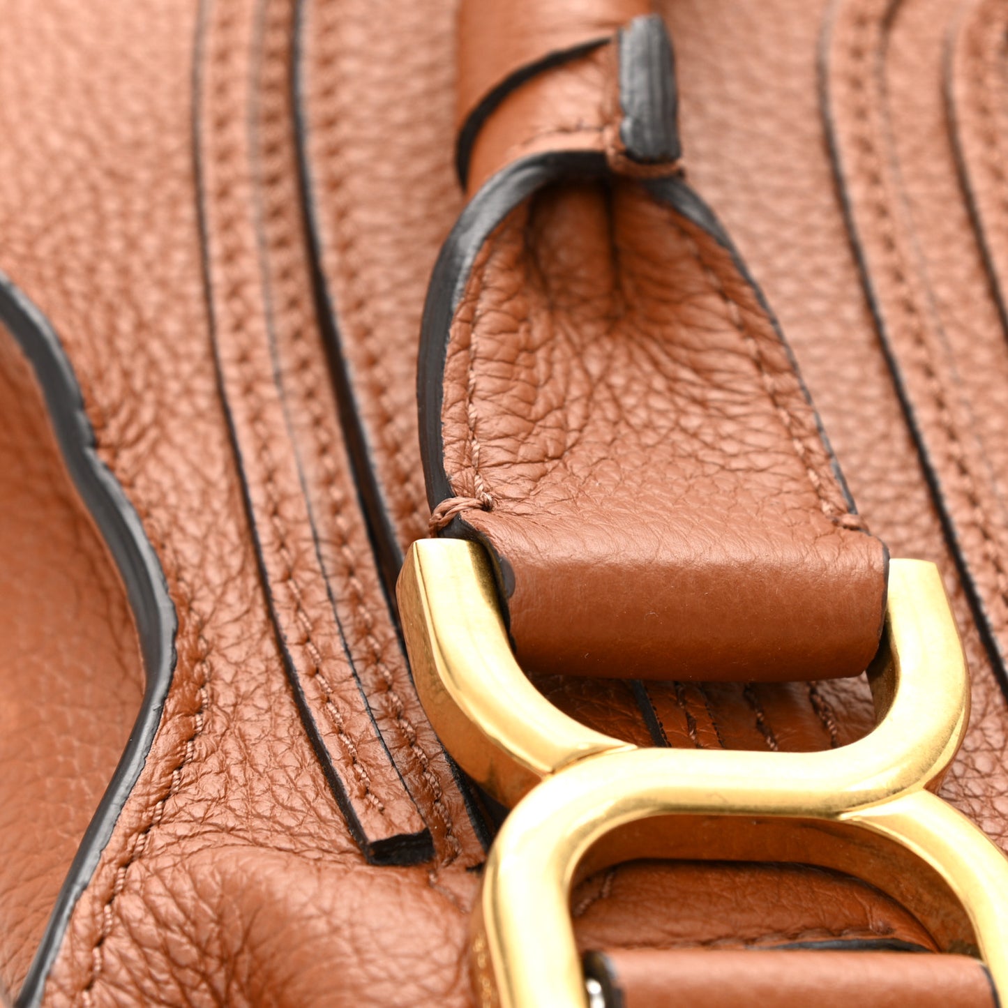 Calfskin Medium Marcie Satchel Tan