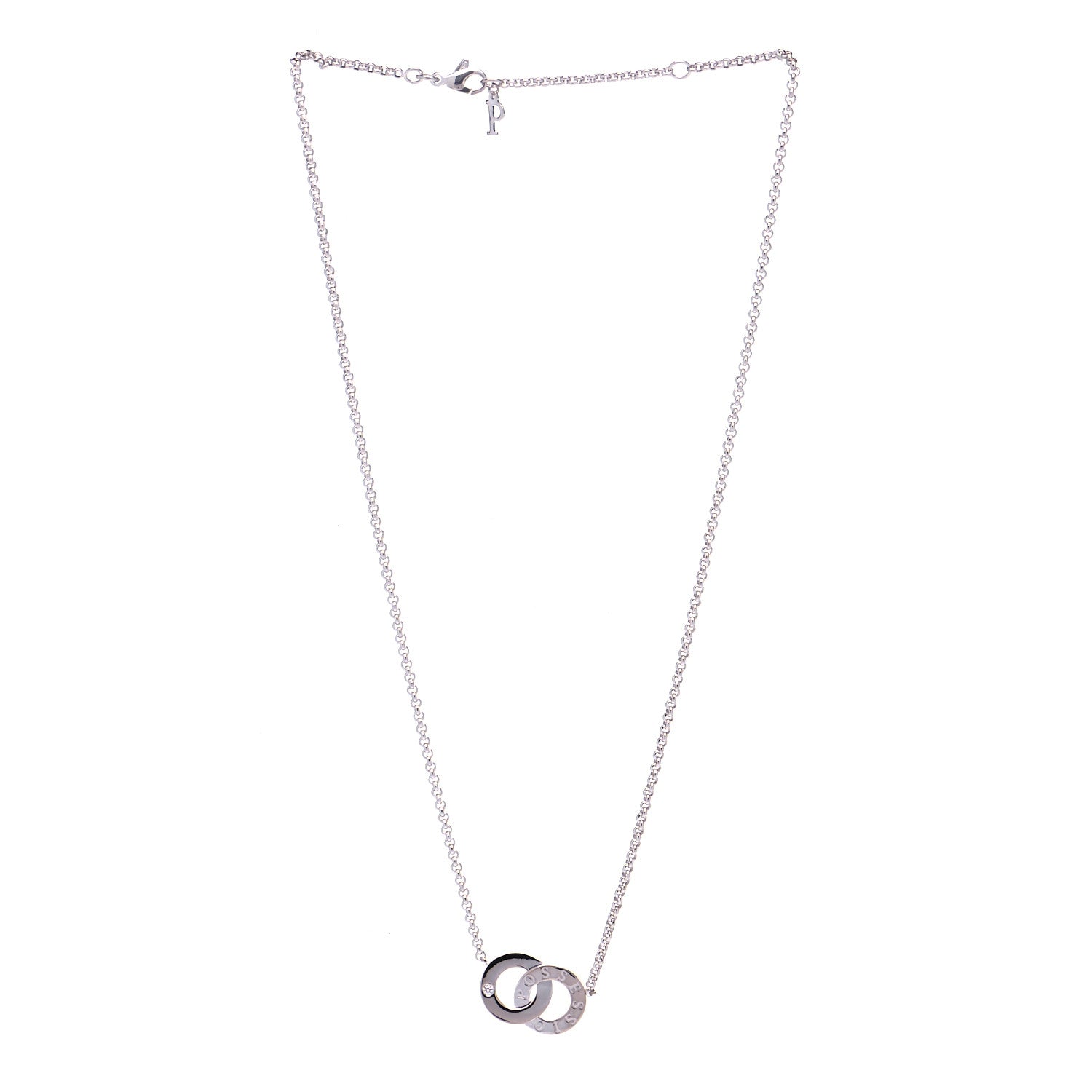 Piaget 18K White Gold Diamond Possession Toi Moi Pendant Necklace 2 of 4