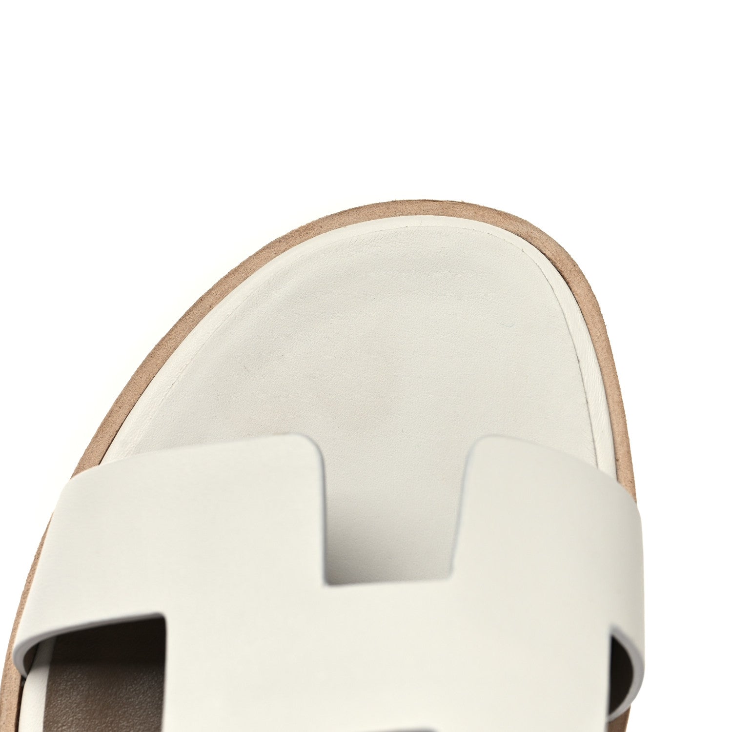 Hermes Calfskin Santorini Sandals 40 White 9 of 10