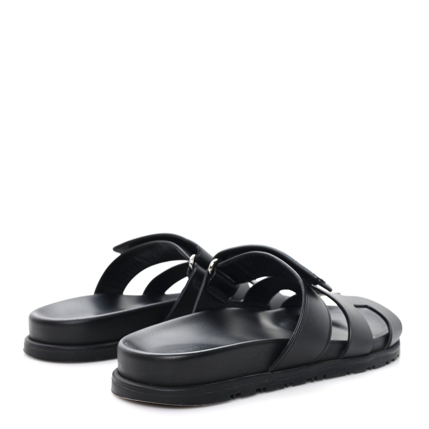Calfskin Womens Chypre Sandals 37.5 Black