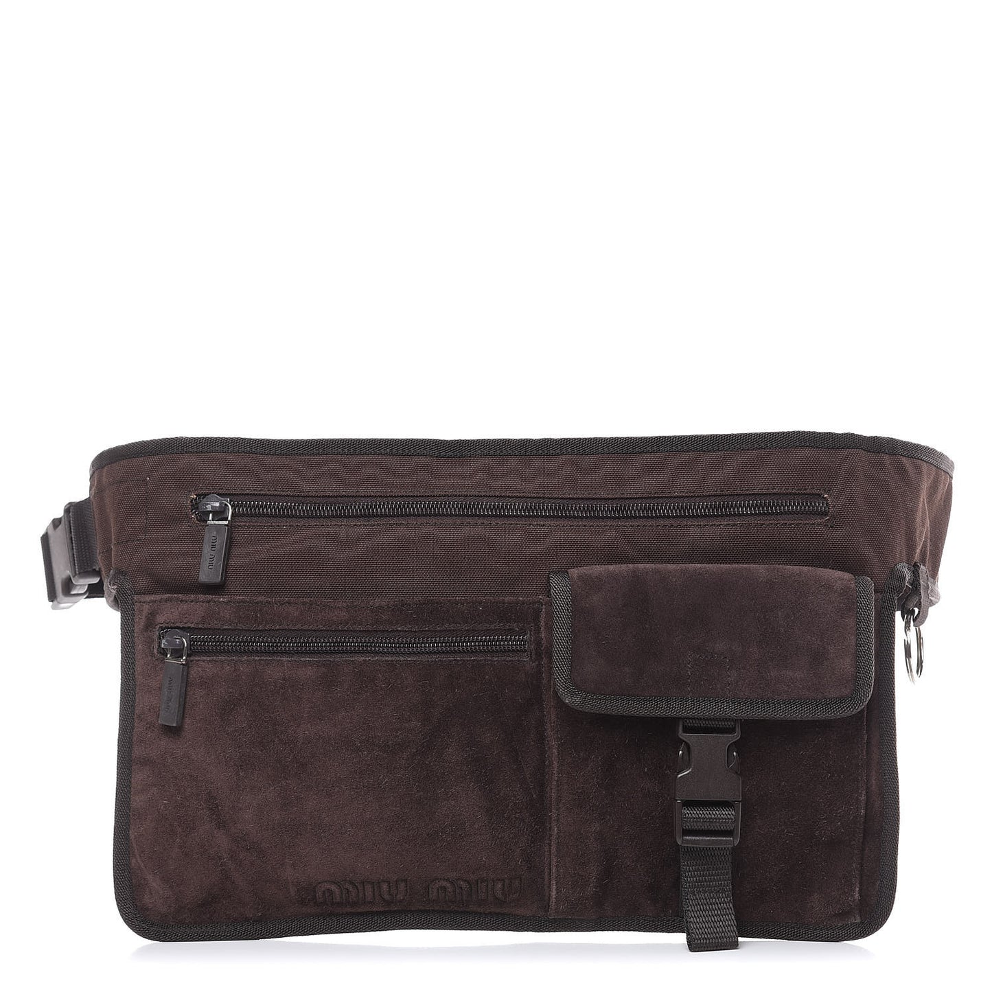 Suede Belt Bag Brown