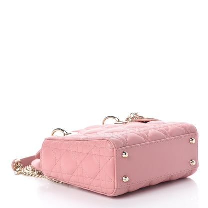 Christian Dior Lambskin Cannage Mini Lady Dior Rose Clair 4 of 9