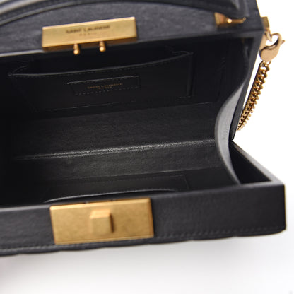 Saint Laurent Lambskin Matelasse Nan Box Shoulder Bag Black 4 of 9