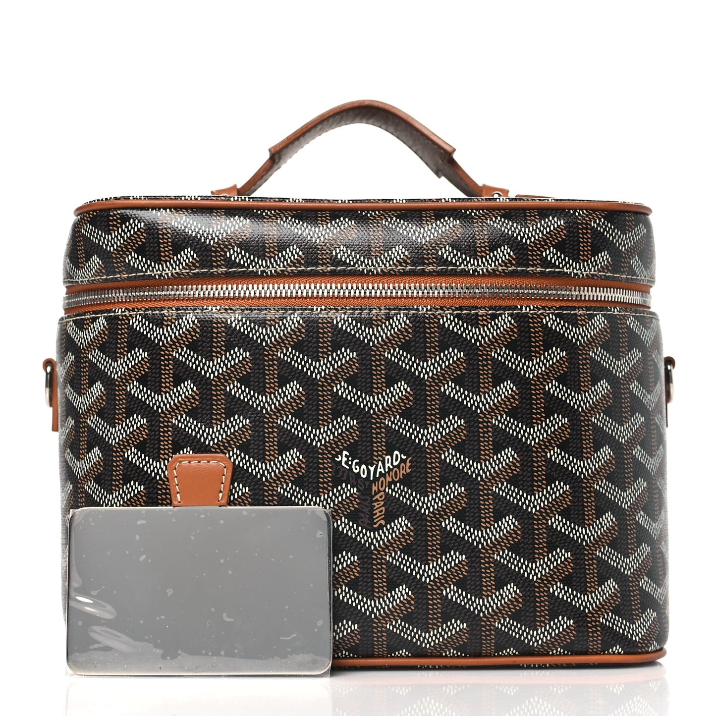 Goyardine Muse Vanity Case Black Gold