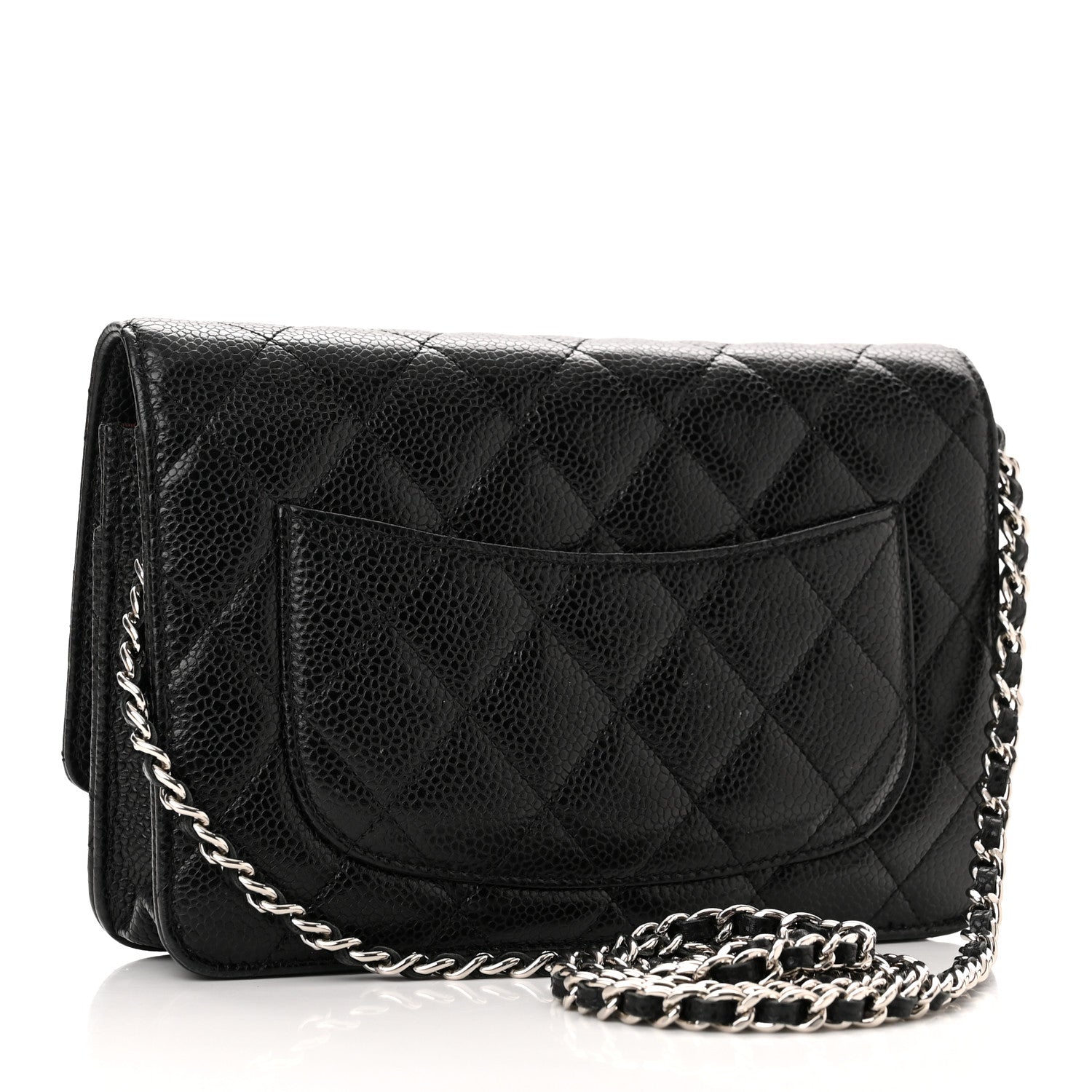 Chanel Caviar Quilted Wallet on Chain WOC Black 2 of 13