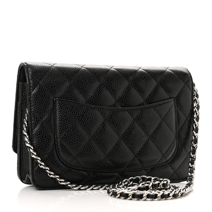 Chanel Caviar Quilted Wallet on Chain WOC Black 2 of 13