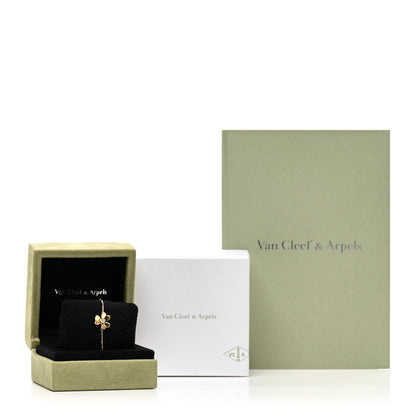 Van Cleef & Arpels 18K Yellow Gold Diamond Mini Frivole Bracelet 4 of 4