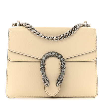Gucci Textured Calfskin Crystal Mini Dionysus Shoulder Bag Mystic White 1 of 18