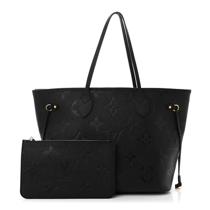 Louis Vuitton Empreinte Monogram Giant Neverfull MM Black 3 of 10