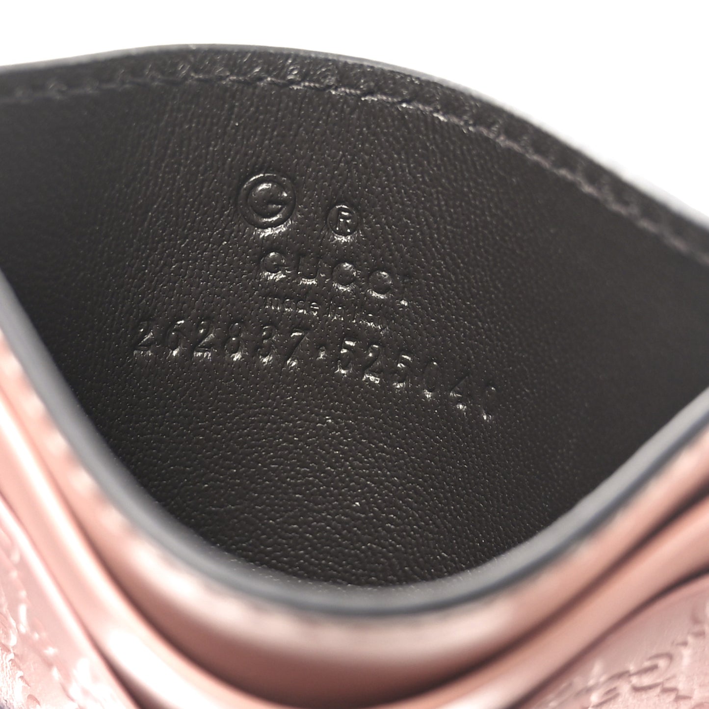 Microguccissima Card Holder Soft Pink