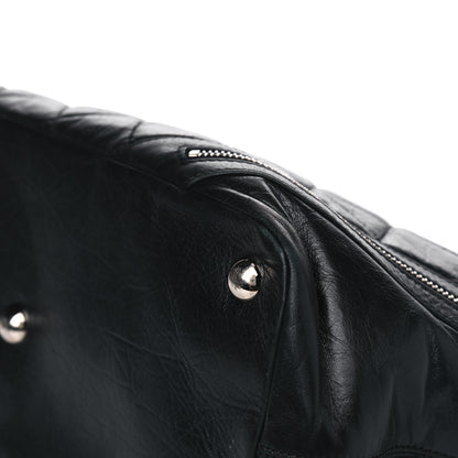 Chanel Aged Calfskin Quilted Large Cotton Club Tote Black 10 of 17