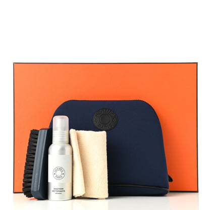 Hermes Technical Canvas Calfskin Sneakers Maintenance Kit Marine 9 of 9