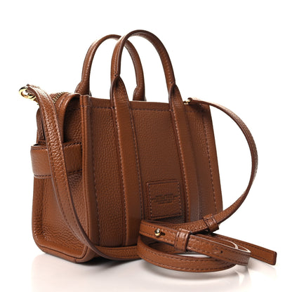 Marc Jacobs Grained Calfskin Mini The Tote Bag Argan Oil 3 of 11