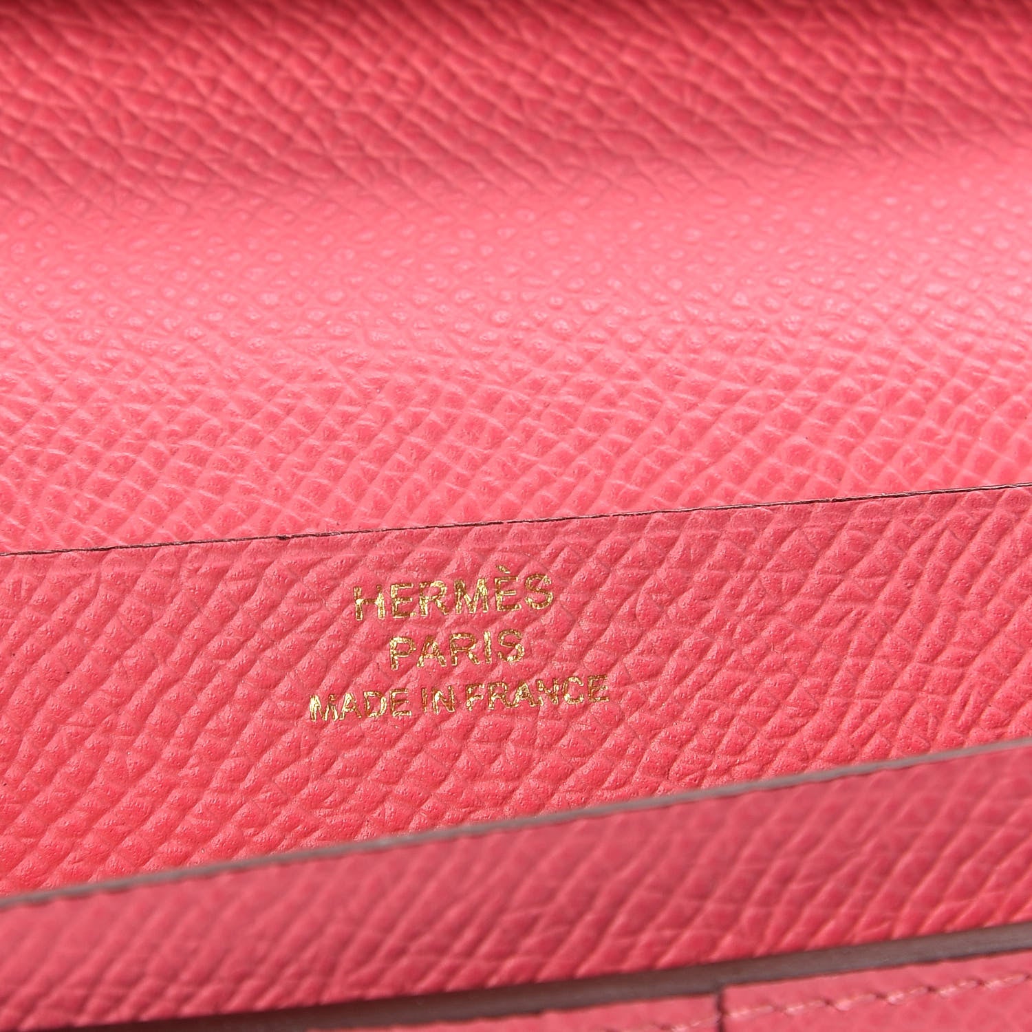 Hermes Epsom Bearn Gusset Wallet Rose Azalee 6 of 7