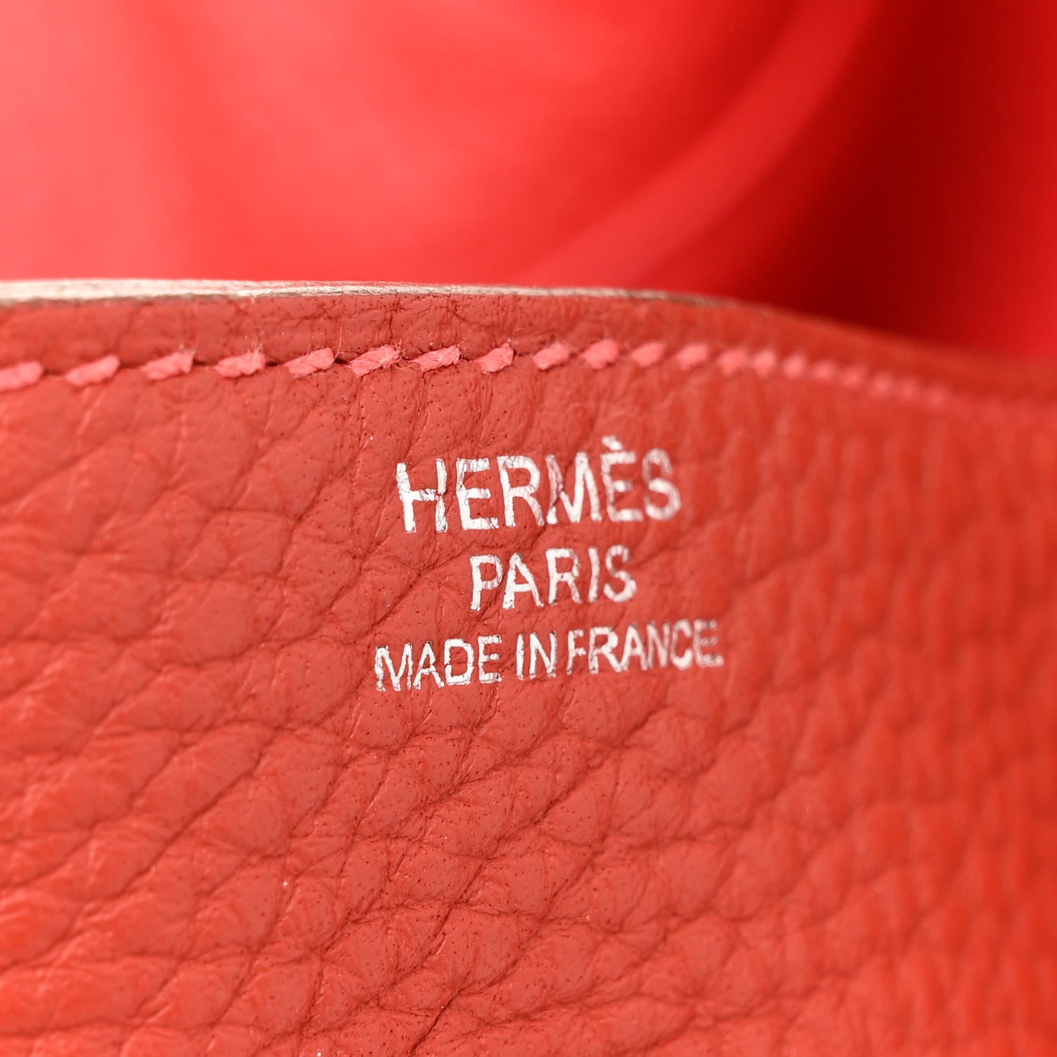 Hermes Taurillon Clemence Verso Lindy 30 Rouge Pivoine Rose Jaipur 6 of 11