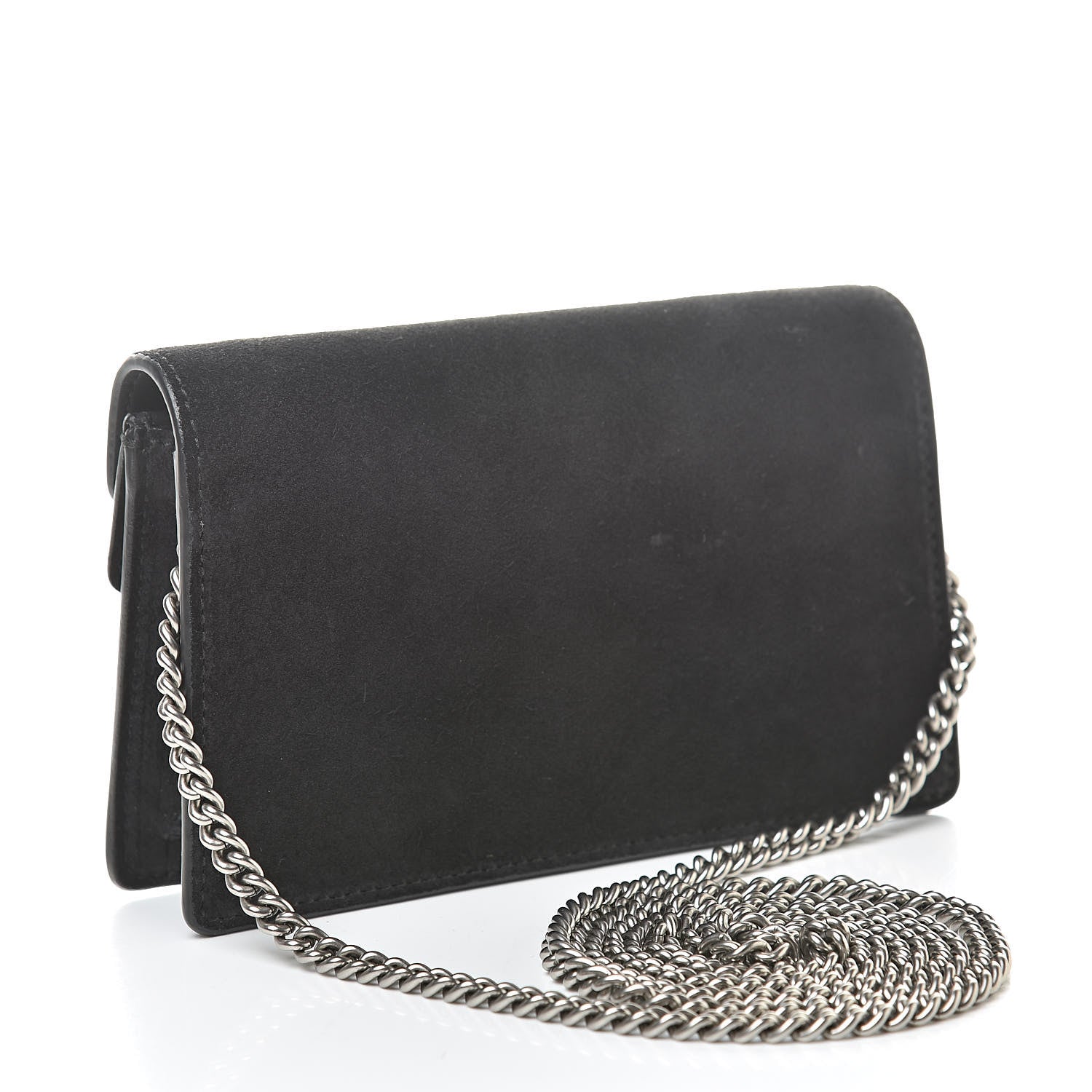Gucci Suede Super Mini Dionysus Shoulder Bag Black 3 of 12