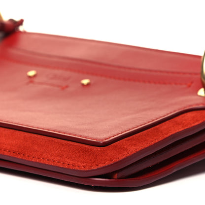 Chloe Calfskin Suede Small Roy Bag Earthy Red 8 of 8
