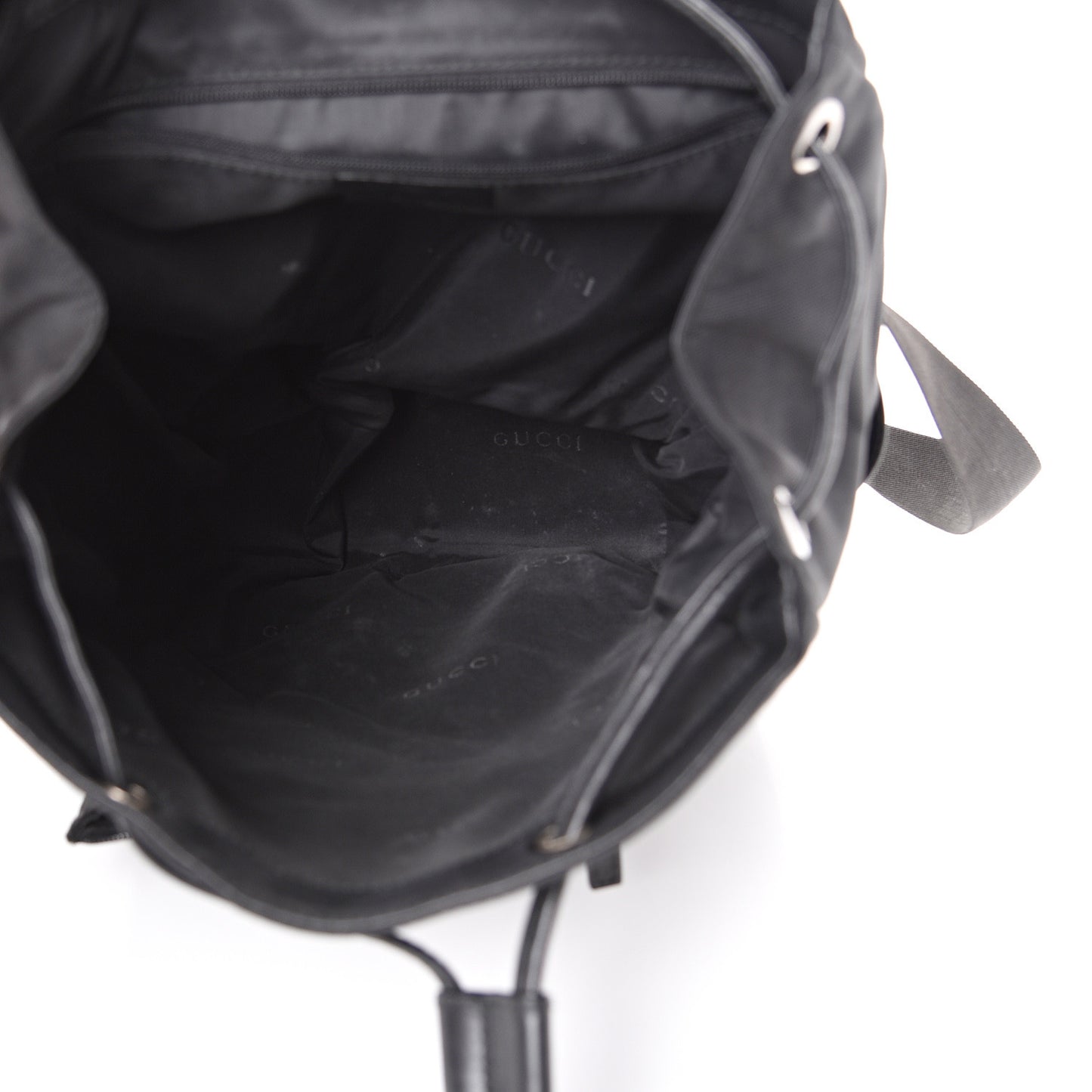 Calfskin Canvas Backpack Black