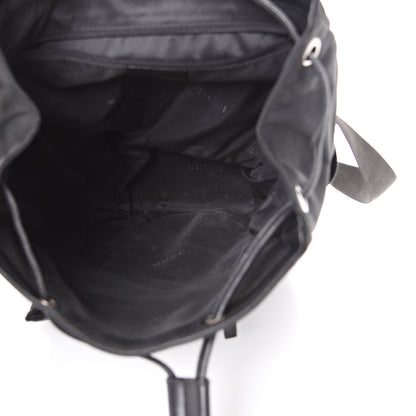 Gucci Calfskin Canvas Backpack Black 4 of 14