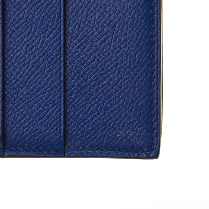 Hermes Epsom Bearn Gusset Wallet Bleu Electrique 10 of 10