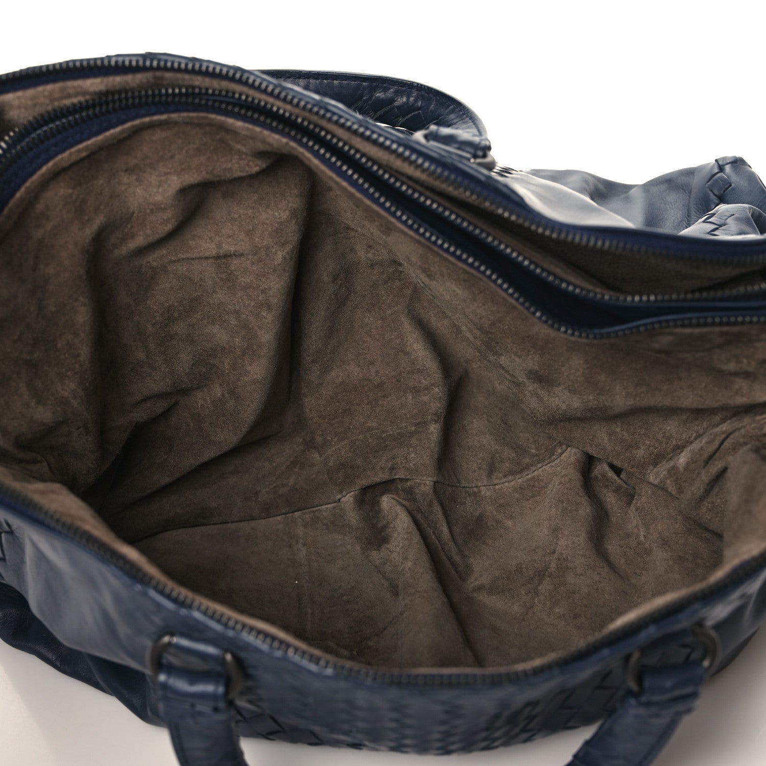 Bottega Veneta Calfskin Intrecciato Large Leggero Tote Blue 9 of 9