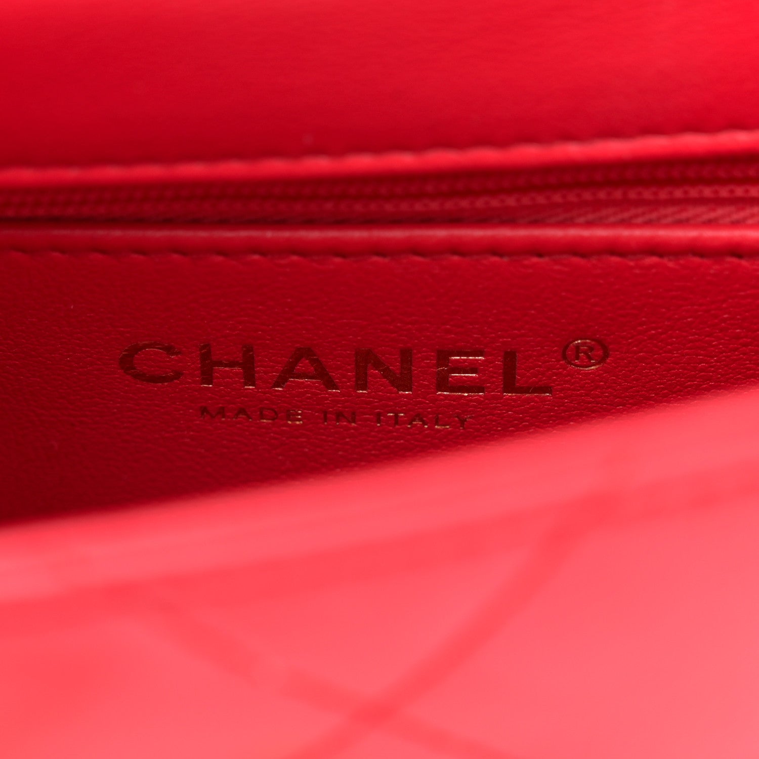 Chanel Shiny Lambskin Quilted Sweetheart Mini Flap Red 6 of 10