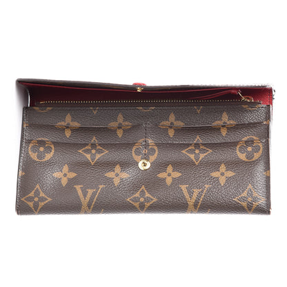 Louis Vuitton Monogram Emilie Wallet Red 6 of 13