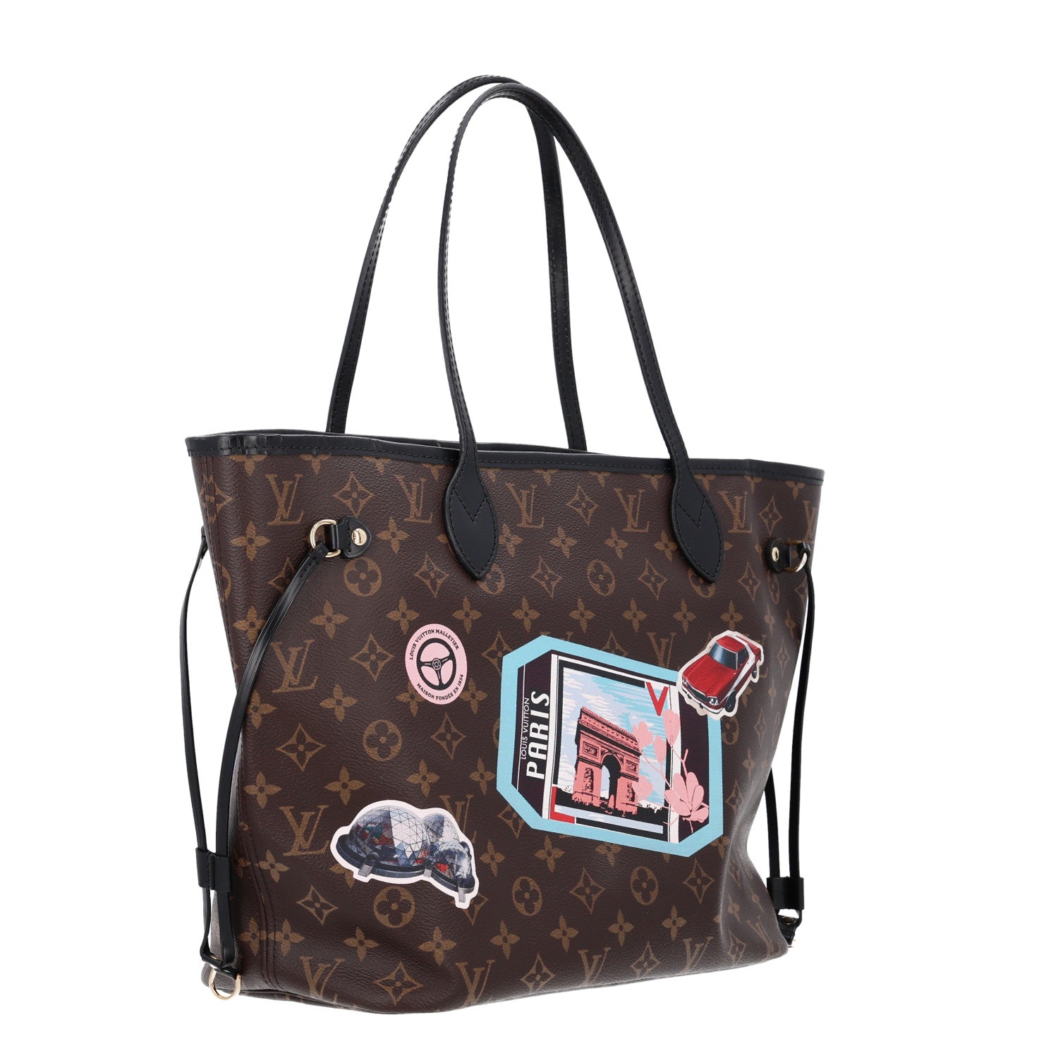 Louis Vuitton Monogram My LV World Tour Neverfull MM 3 of 9