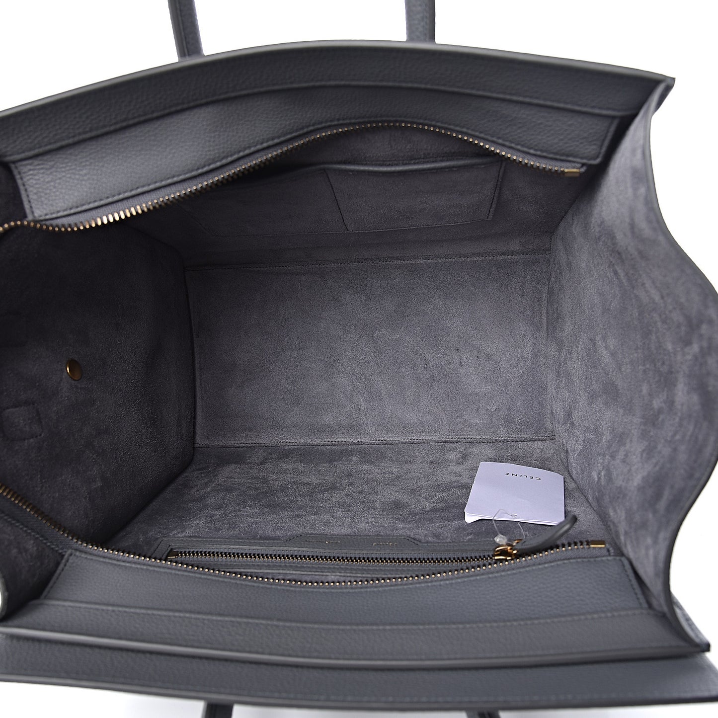 Drummed Calfskin Mini Luggage Kohl