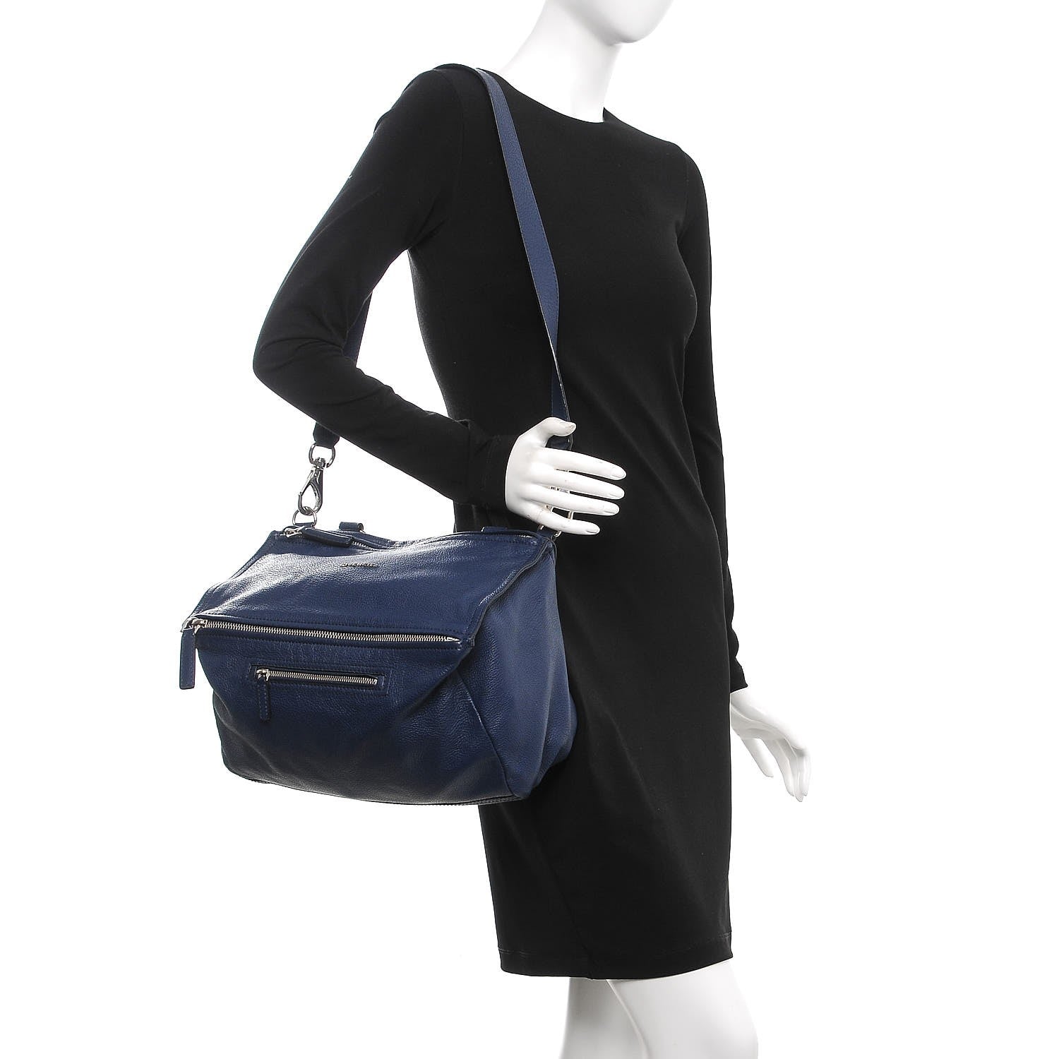 Givenchy Sugar Goatskin Medium Pandora Deep Blue 2 of 9