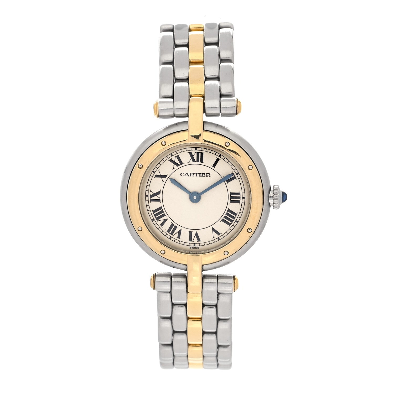 Cartier Stainless Steel 18K Yellow Gold 24mm Panthere Vendome Quartz Watch 1 of 4