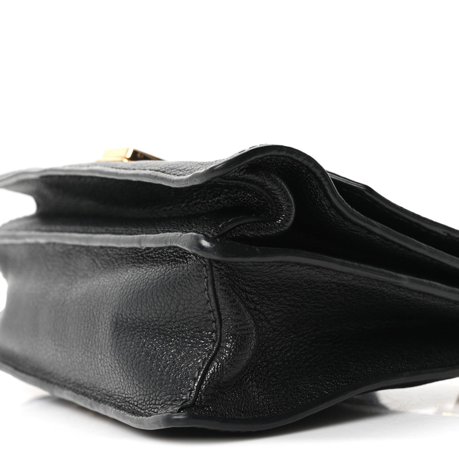 Miu Miu Goatskin Madras Crossbody Bag Black 9 of 9