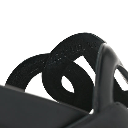 Hermes Nappa Extra Sandals 37.5 Black 15 of 18