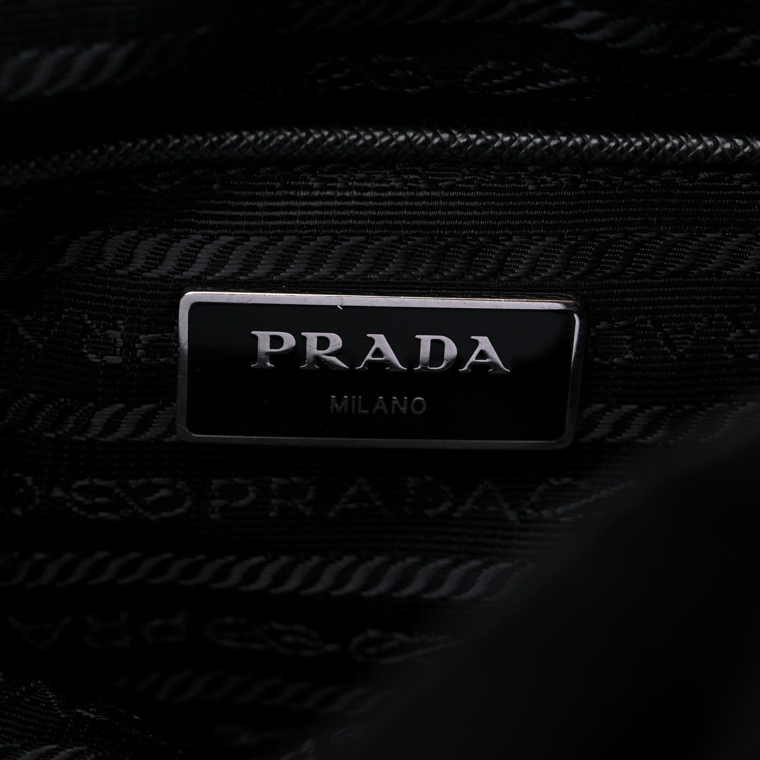 Prada Tessuto Nylon Saffiano Small Backpack Black 6 of 10