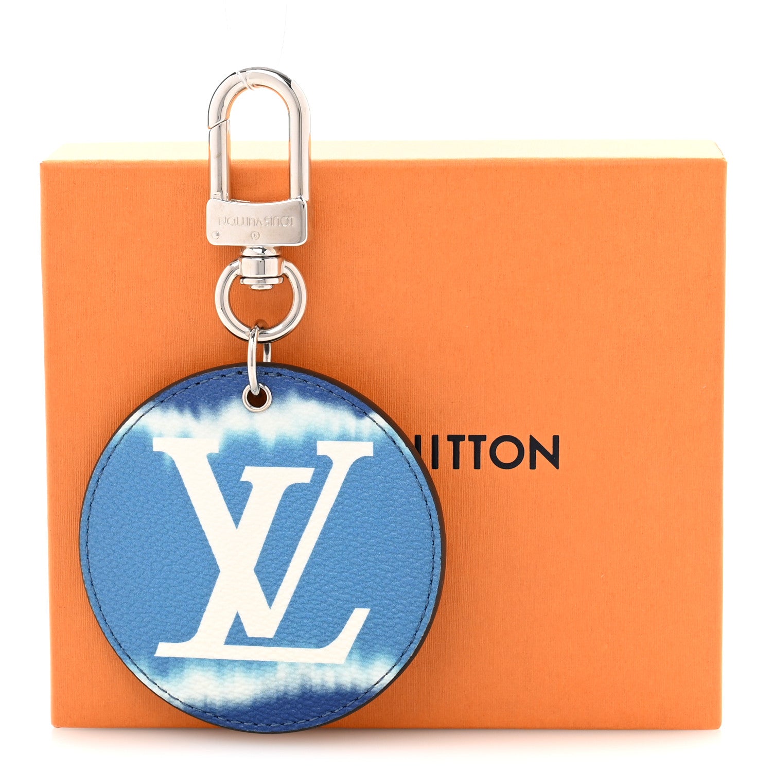 Louis Vuitton Monogram Escale Bag Charm Key Holder Blue 6 of 6