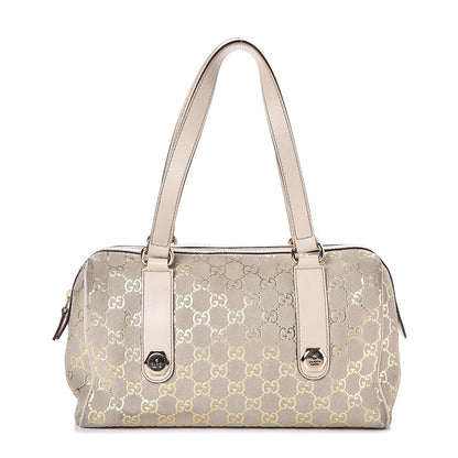 Gucci Guccissima Suede Small Charmy Boston Off White 1 of 7