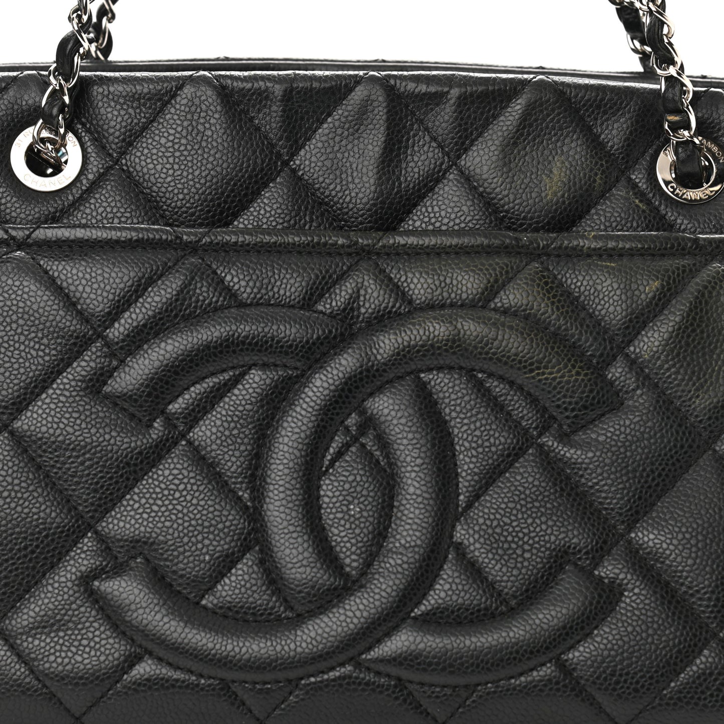 Caviar Quilted CC Timeless Soft Tote Black