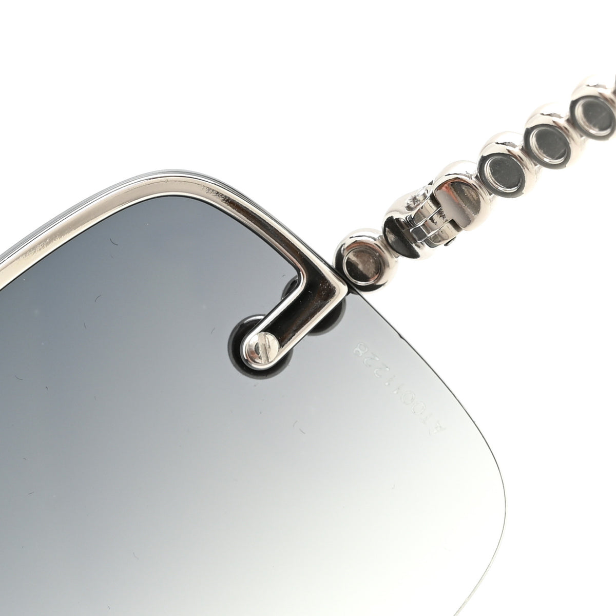 Tiffany Metal Crystal Shield TF3002-B Sunglasses Black 7 of 9