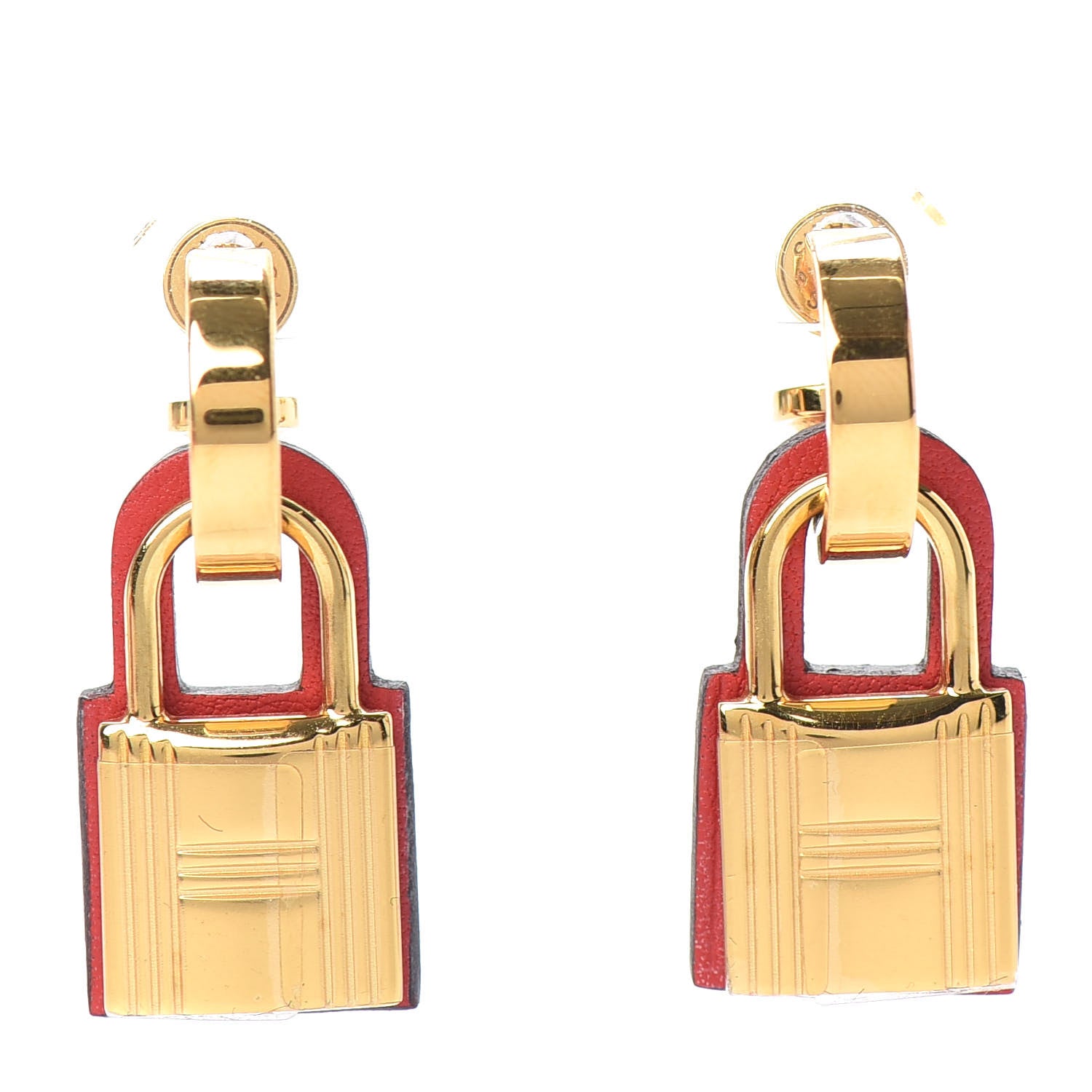 Hermes Swift O'Kelly Earrings Red 1 of 7