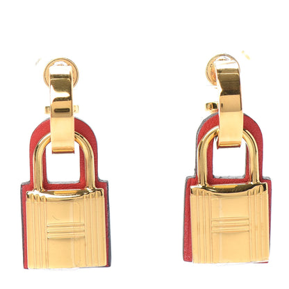 Hermes Swift O'Kelly Earrings Red 1 of 7