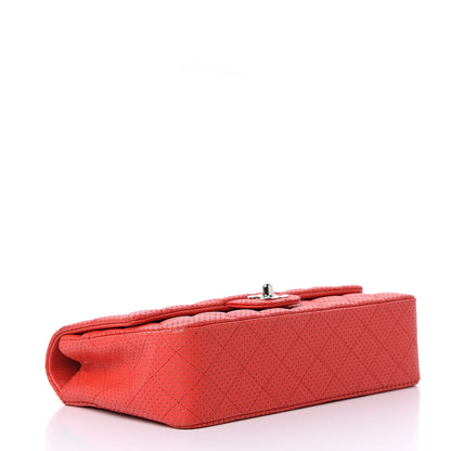 Chanel Lambskin Perforated Medium Flap Red 4 of 13