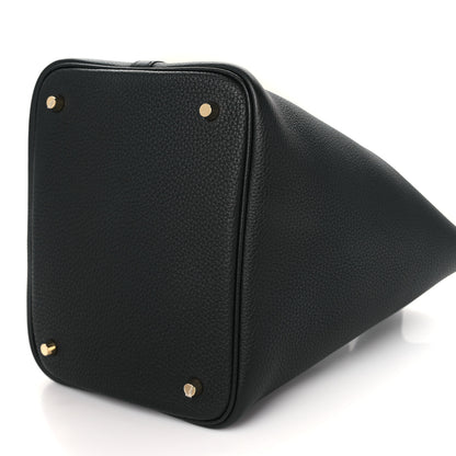 Hermes Taurillon Clemence Picotin Lock 22 MM Black 10 of 11
