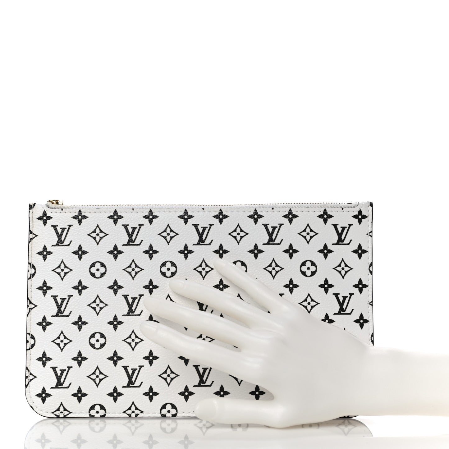 Monogram Giant Neverfull MM GM Pochette White